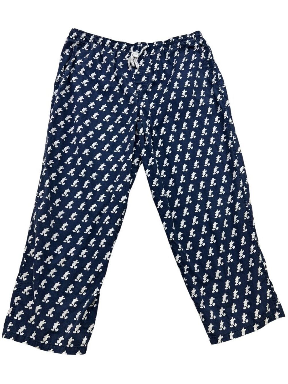 Disney Men's Mickey Mouse Lounge Pajama Pants Drawstring Waist Sz XXL Navy White